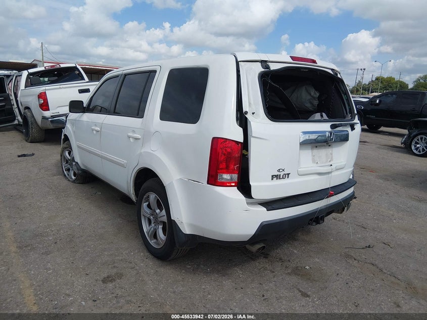 Vin: 5fnyf3h45cb009292, lot: 46032186, honda pilot ex 20123