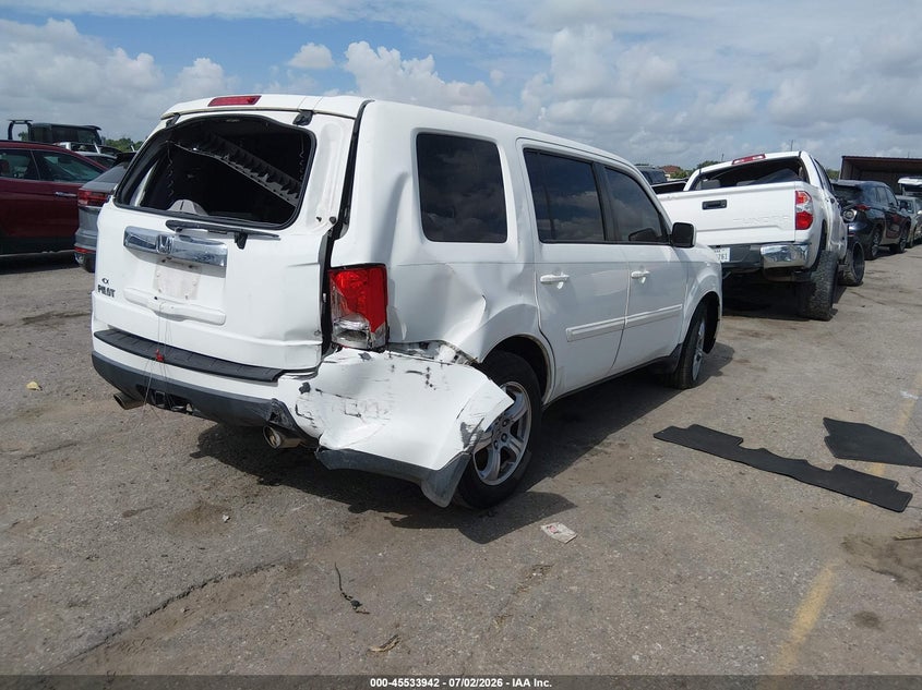 Vin: 5fnyf3h45cb009292, lot: 46032186, honda pilot ex 20124