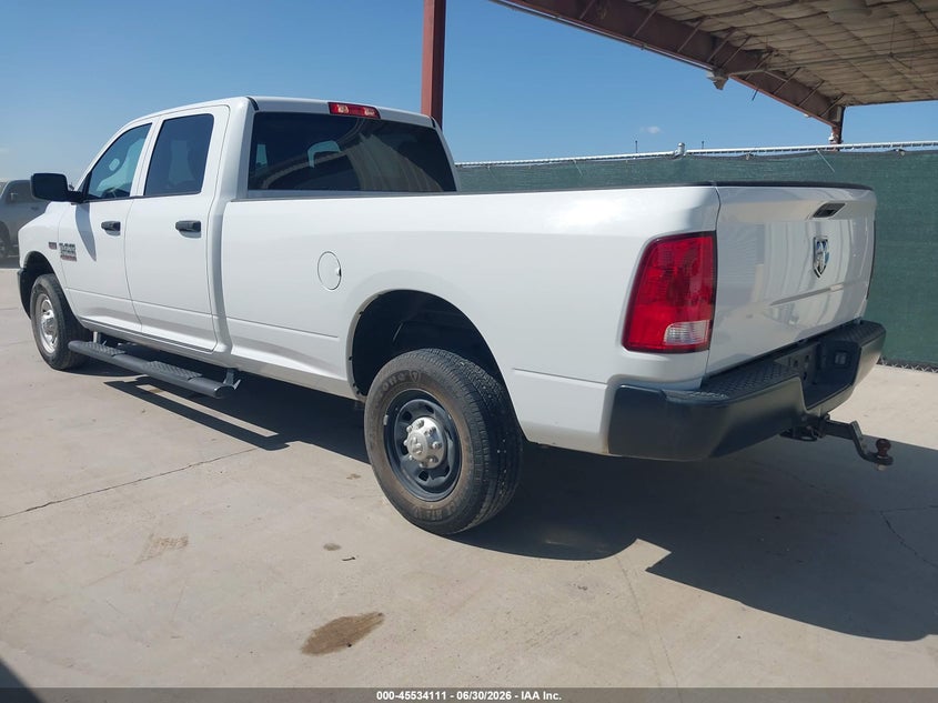 Vin: 3c6tr4htxjg356016, lot: 46032355, ram 2500 tradesman  4x2 8' box 20183