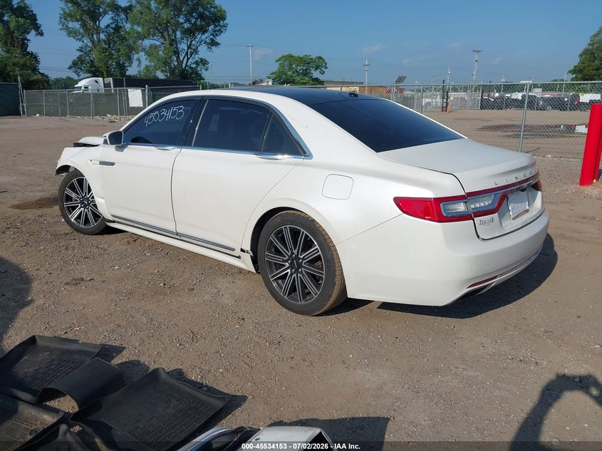 Vin: 1ln6l9rp1h5612031, lot: 46032397, lincoln continental reserve 20173
