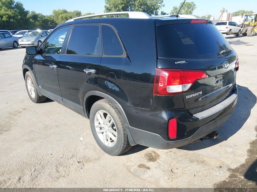 Vin: 5xyktca68eg506343, lot: 46032516, kia sorento lx 20143