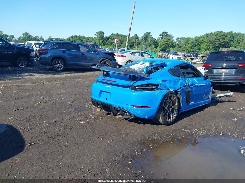 Vin: wp0ae2a85ps281152, lot: 46032729, porsche 718 cayman gt4 rs 20234