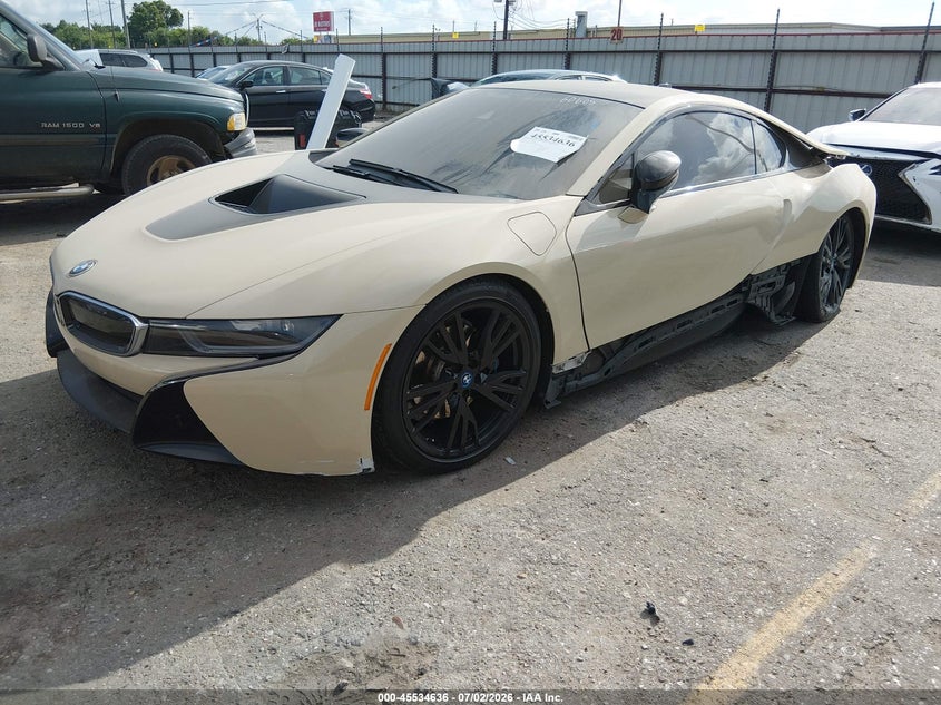 Vin: wby2z2c51fv674265, lot: 46032880, bmw i8 20152
