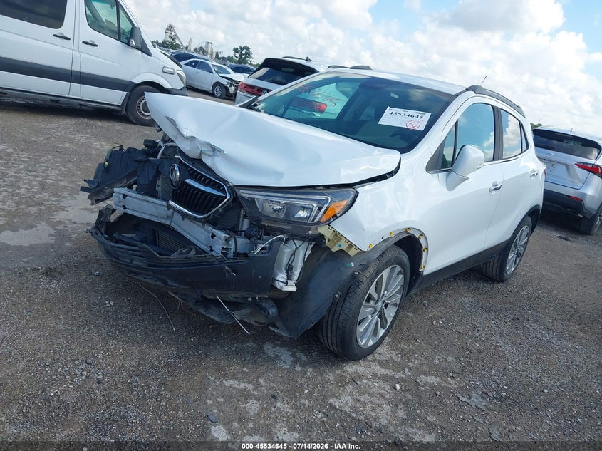 Vin: kl4cjasb9jb633286, lot: 46032889, buick encore preferred 20182