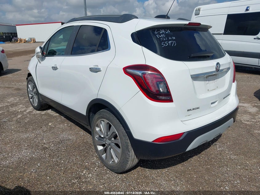 Vin: kl4cjasb9jb633286, lot: 46032889, buick encore preferred 20183