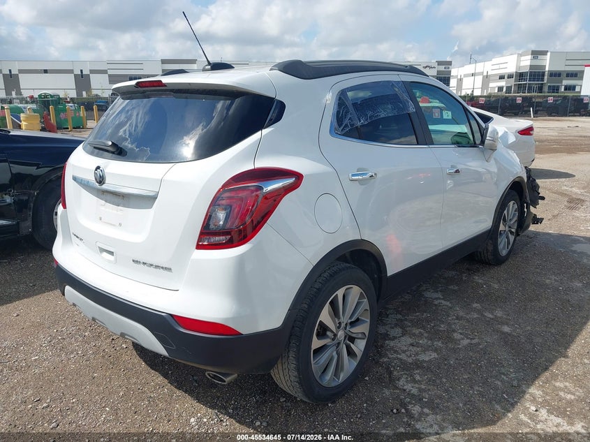 Vin: kl4cjasb9jb633286, lot: 46032889, buick encore preferred 20184