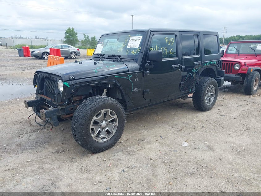 2013 Jeep Wrangler, Удар спереду, IAAI, VIN 1C4BJWDG8DL602195 — фото 2