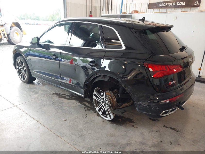 Vin: wa1a4afyxj2008909, lot: 46032919, audi sq5 3.0t premium plus 20183