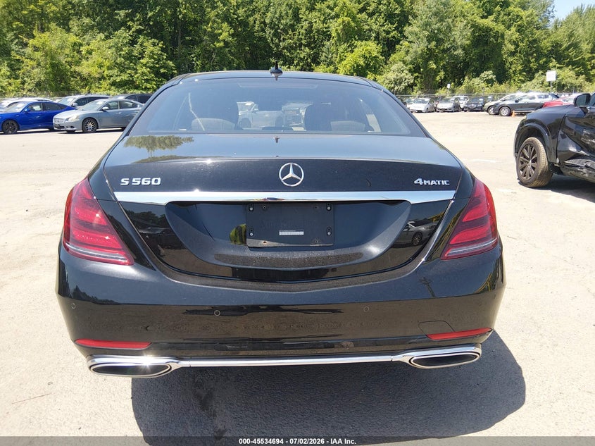 2020 Mercedes-Benz S 560 4Matic VIN: W1KUG8GB2LA555751 Lot: 45534694