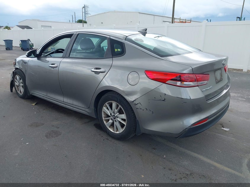 Vin: 5xxgt4l31gg109515, lot: 46032976, kia optima lx 20163