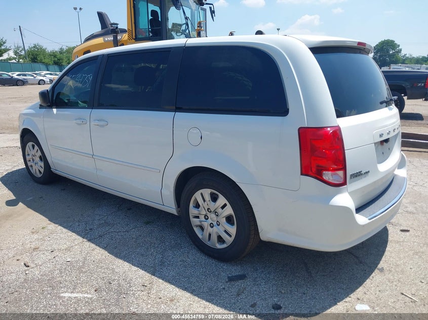 Vin: 2c4rdgbg2gr122583, lot: 46033003, dodge grand caravan se 20163