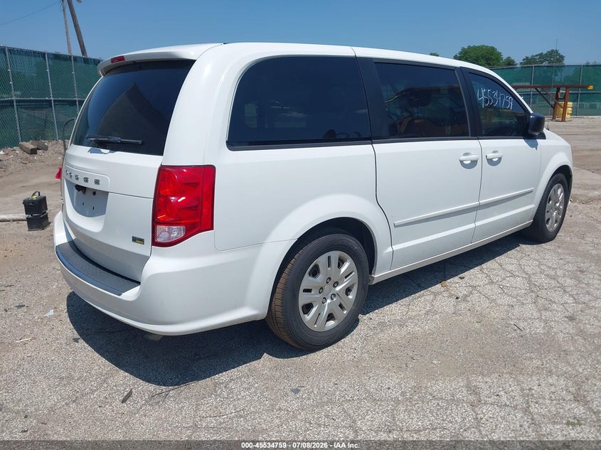Vin: 2c4rdgbg2gr122583, lot: 46033003, dodge grand caravan se 20164