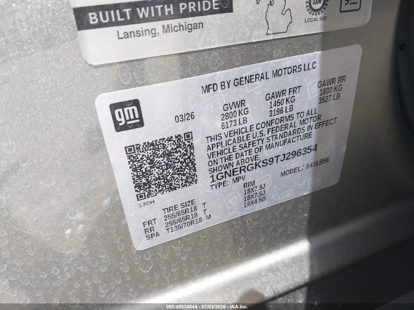 2026 CHEVROLET TRAVERSE FWD LT — Photo 9