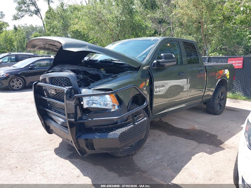 Vin: 1c6rr7ft7ms574099, lot: 46033150, ram 1500 classic tradesman  4x4 6'4 box 20212