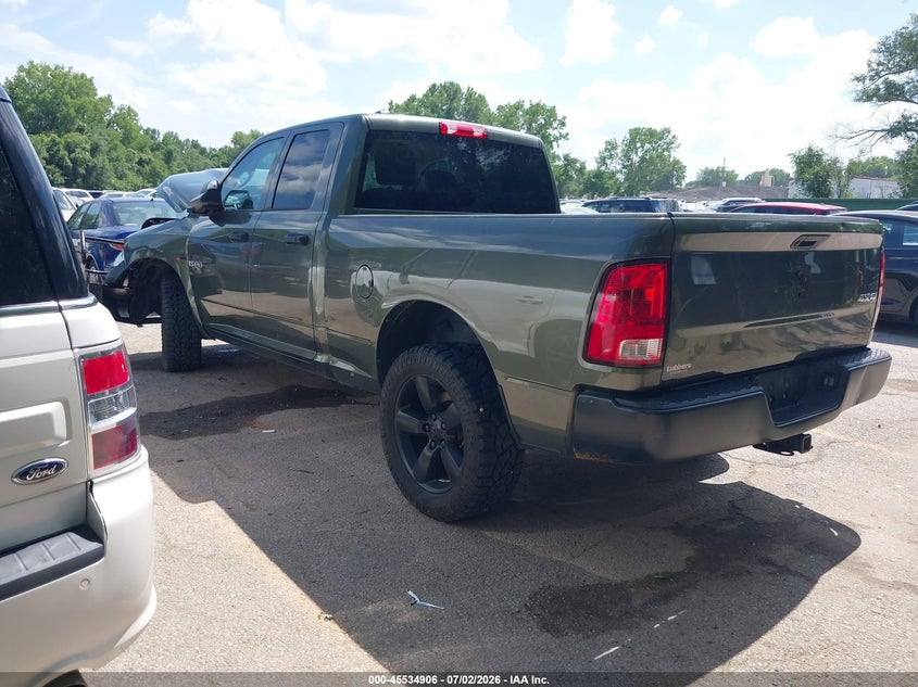 Vin: 1c6rr7ft7ms574099, lot: 46033150, ram 1500 classic tradesman  4x4 6'4 box 20213