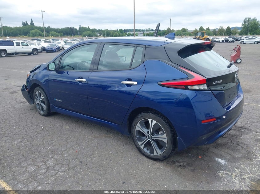 Vin: 1n4bz1cp6kc318550, lot: 46033267, nissan leaf sl plus 20193