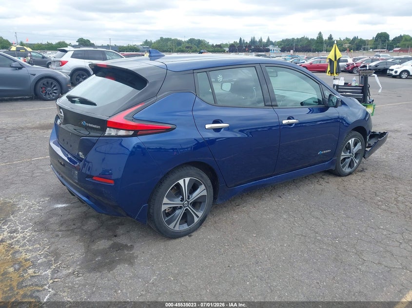 Vin: 1n4bz1cp6kc318550, lot: 46033267, nissan leaf sl plus 20194