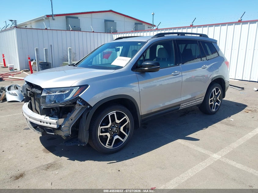 Vin: 5fnyf8h03pb035678, lot: 46033276, honda passport awd elite 20232