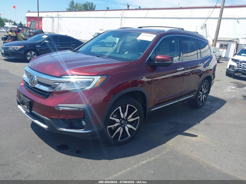 2021 Honda Pilot, Rear, IAAI, VIN 5FNYF6H63MB043509 — photo 2