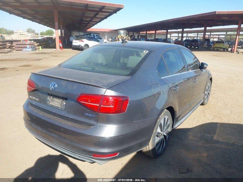 2016 VOLKSWAGEN JETTA HYBRID auction photo 4