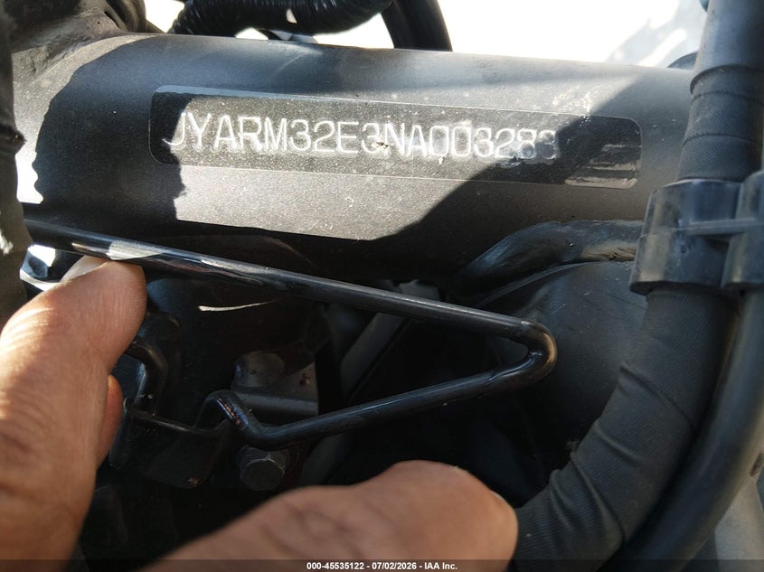 2022 Yamaha Mt07 VIN: JYARM32E3NA003283 Lot: 45535122