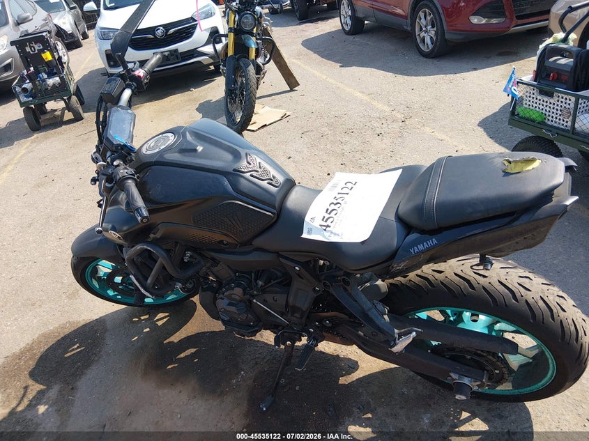 2022 Yamaha Mt07 VIN: JYARM32E3NA003283 Lot: 45535122