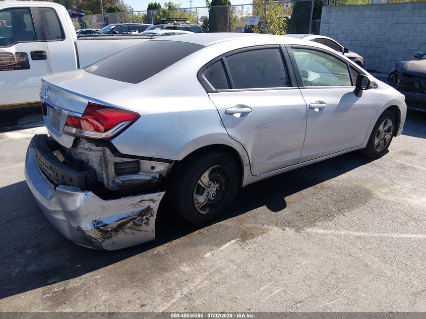2015 HONDA CIVIC SEDAN 1.8L I-4 VVT, 143HP