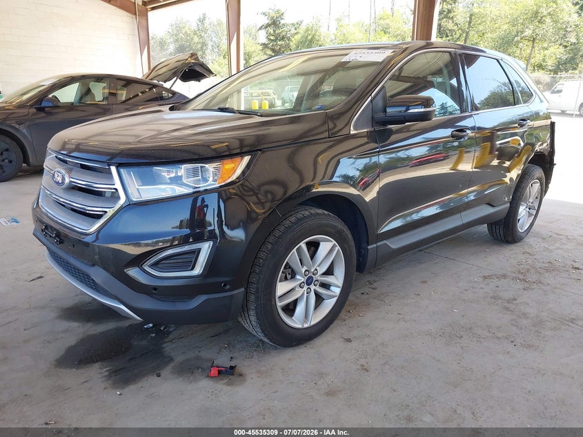 Vin: 2fmtk4j93fbb27839, lot: 46033553, ford edge sel 20152