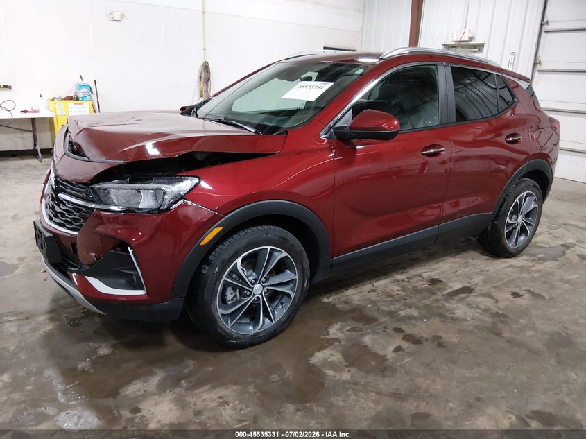 Vin: kl4mmds22pb104803, lot: 46033575, buick encore gx select fwd 20232