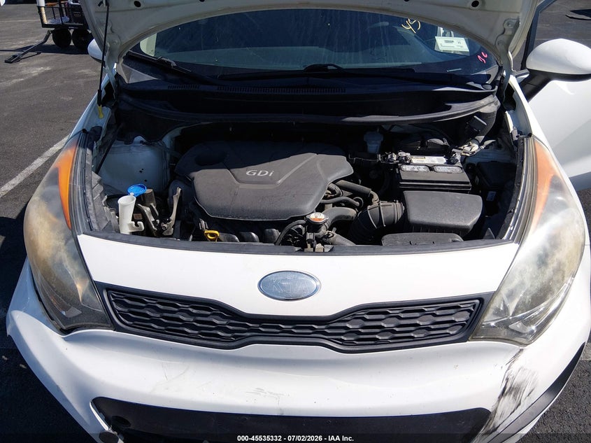 2014 KIA RIO HATCHBACK 1.6L I-4 DI, DOHC, VVT, 138HP