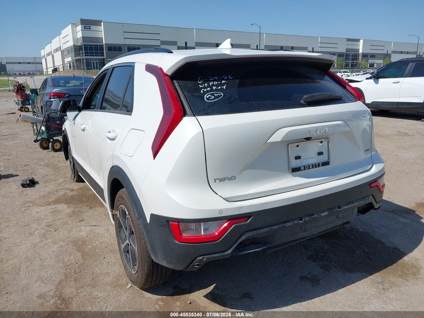 Vin: kndcs3lf6r5125240, lot: 46033582, kia niro plug-in hybrid ex 20243