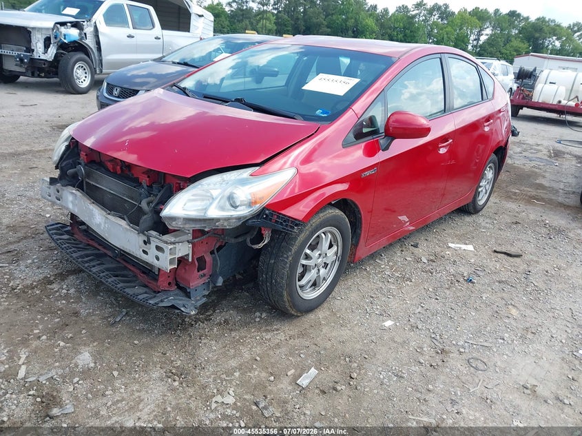2011 Toyota Prius, Front End, IAAI, VIN JTDKN3DU0B0258658 — photo 2