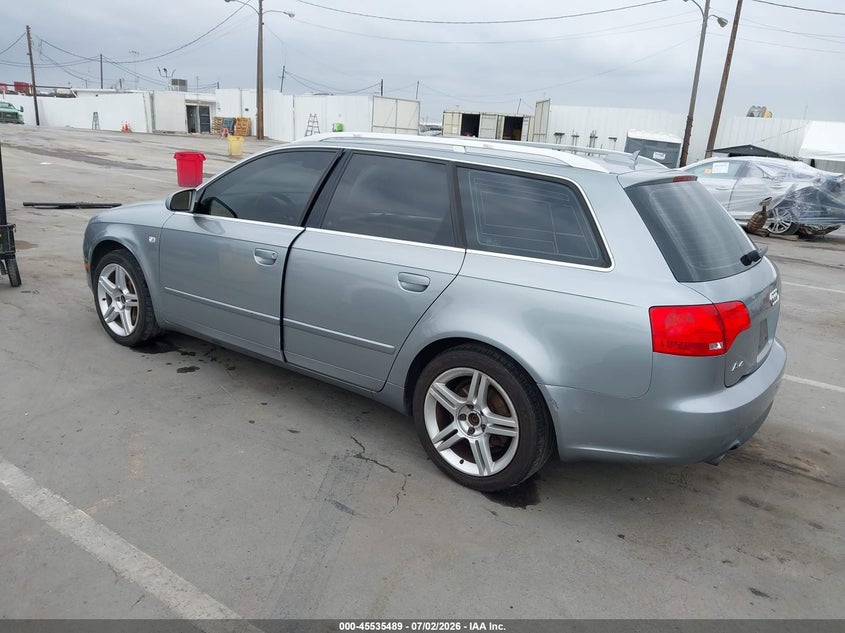 2006 AUDI A4 WAGON 2.0L I-4 DI, DOHC, VVT, TURBO, 200HP