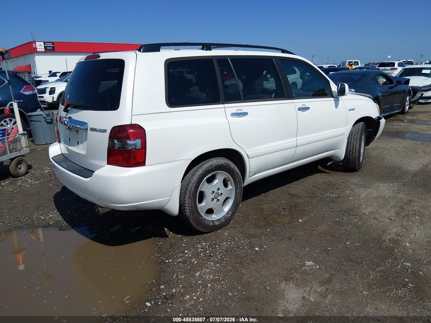 2006 TOYOTA HIGHLANDER SPORT UTILITY VEHICLE 3.3L V-6 DOHC, VVT, 215HP