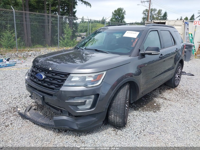 Vin: 1fm5k8gt1ggb73246, lot: 46033775, ford explorer sport 20162