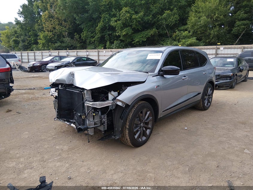 2025 Acura MDX, Front End, IAAI, VIN 5J8YE1H05SL025574 — photo 2