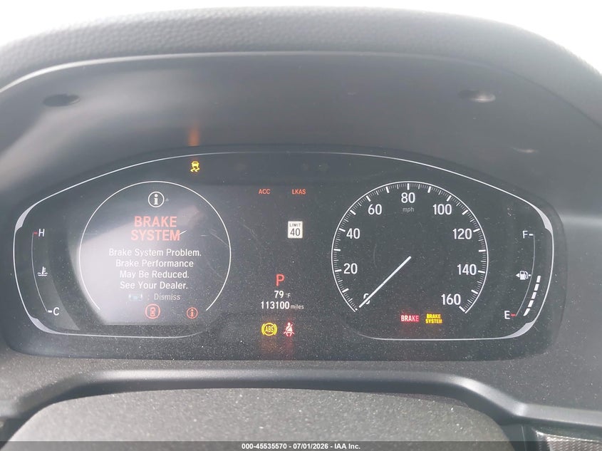 2019 HONDA ACCORD auction photo 7