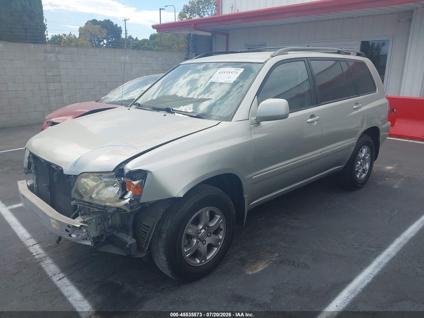 2006 TOYOTA HIGHLANDER SPORT UTILITY VEHICLE 3.3L V-6 DOHC, VVT, 215HP