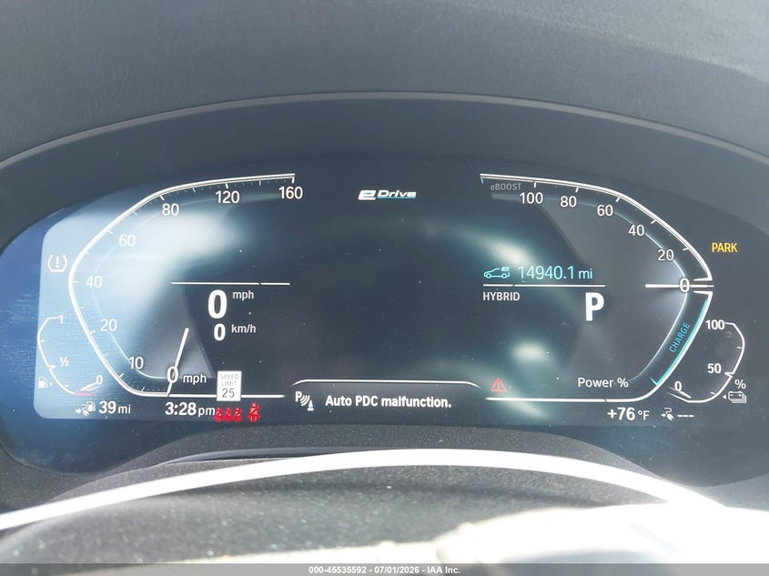2022 BMW 530E auction photo 7