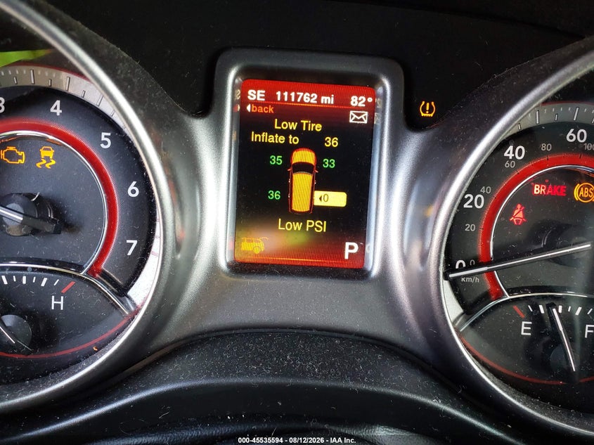 2019 DODGE JOURNEY SPORT UTILITY VEHICLE 2.4L I-4 DOHC, VVT, 173HP
