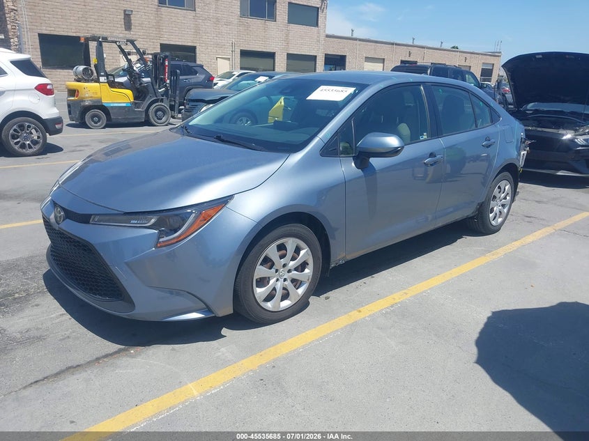 2022 Toyota Corolla Le JTDEPMAE2NJ207607 photo 1