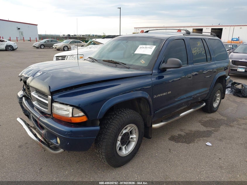2001 DODGE DURANGO SPORT UTILITY VEHICLE 4.7L V-8 235HP
