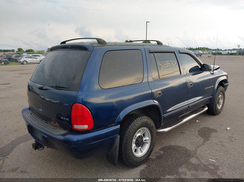 2001 DODGE DURANGO SPORT UTILITY VEHICLE 4.7L V-8 235HP