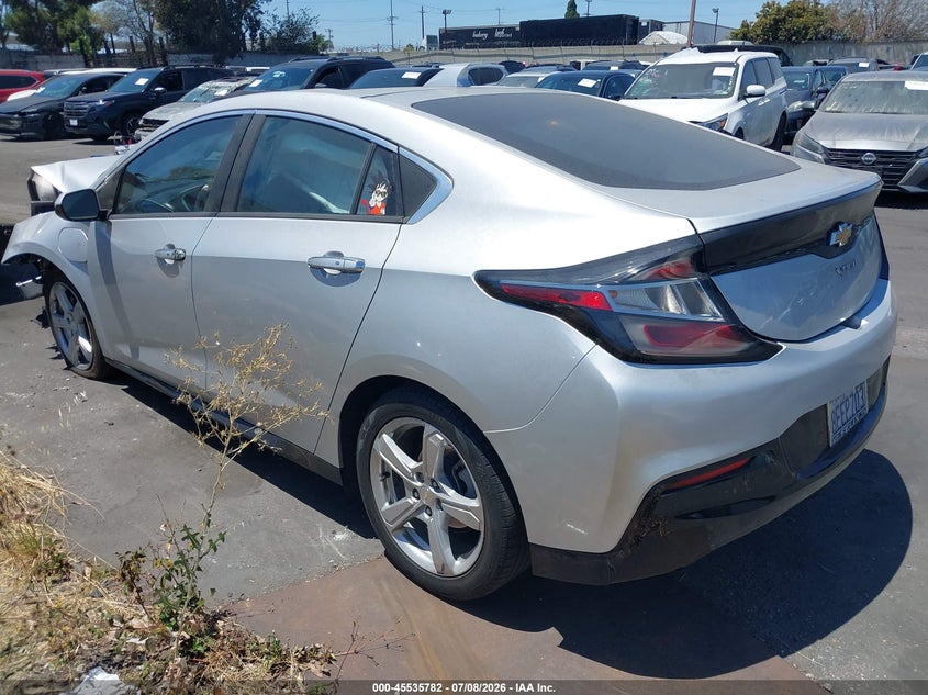 Vin: 1g1rc6s5xju128789, lot: 46034026, chevrolet volt lt 20183