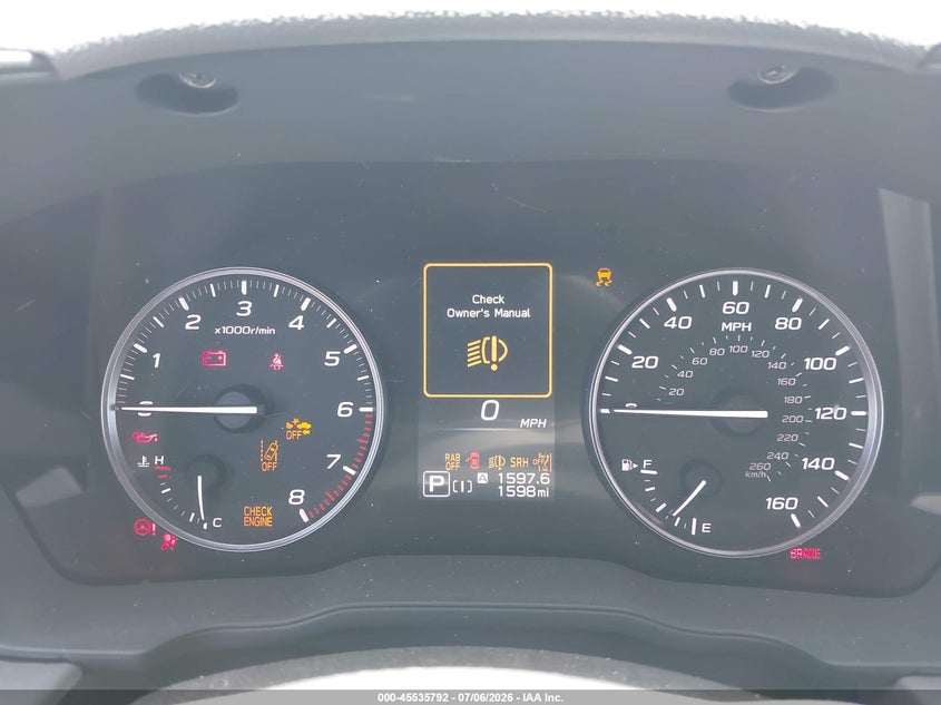 2025 SUBARU XV SPORT UTILITY VEHICLE 2.5L H-4 DI, DOHC, VVT, 182HP