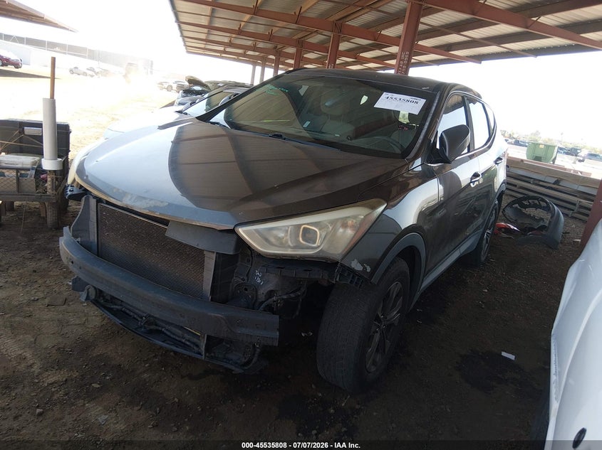 2013 Hyundai Santa Fe Sport, Front End, IAAI, VIN 5XYZT3LB2DG065302 — photo 2