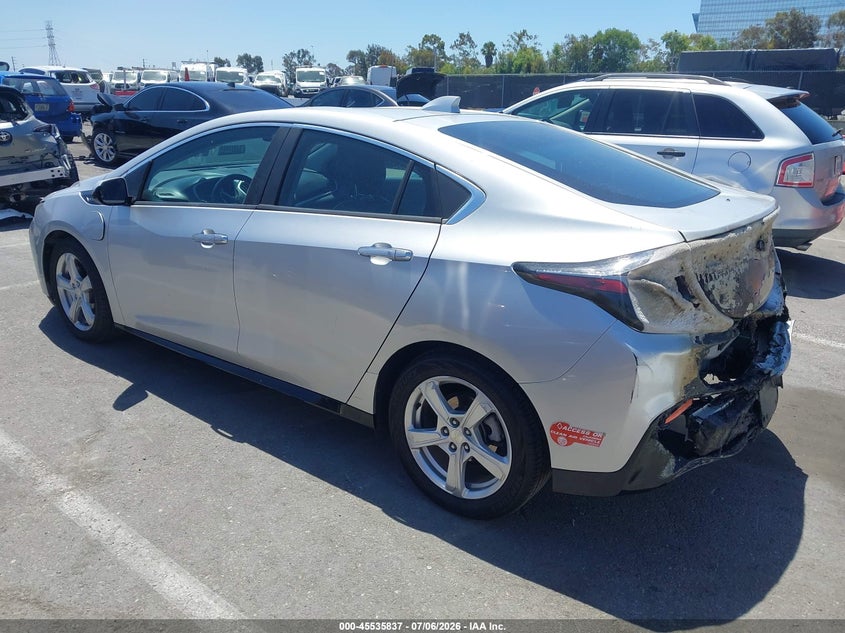 Vin: 1g1rc6s55hu189400, lot: 46034081, chevrolet volt lt 20173