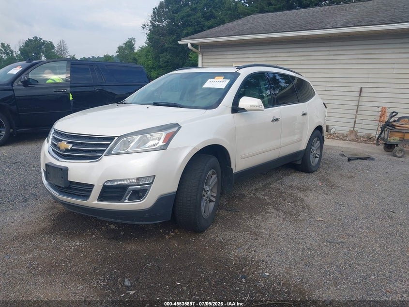 2015 Chevrolet Traverse, Удар сзади, IAAI, VIN 1GNKVHKD3FJ322098 — фото 2