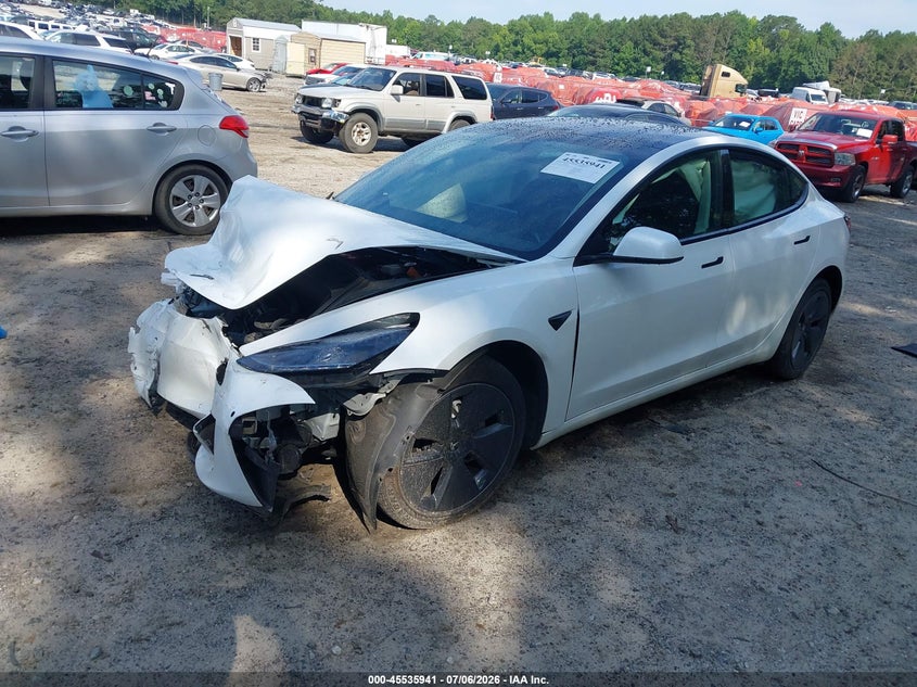 2021 TESLA MODEL 3 auction photo 2