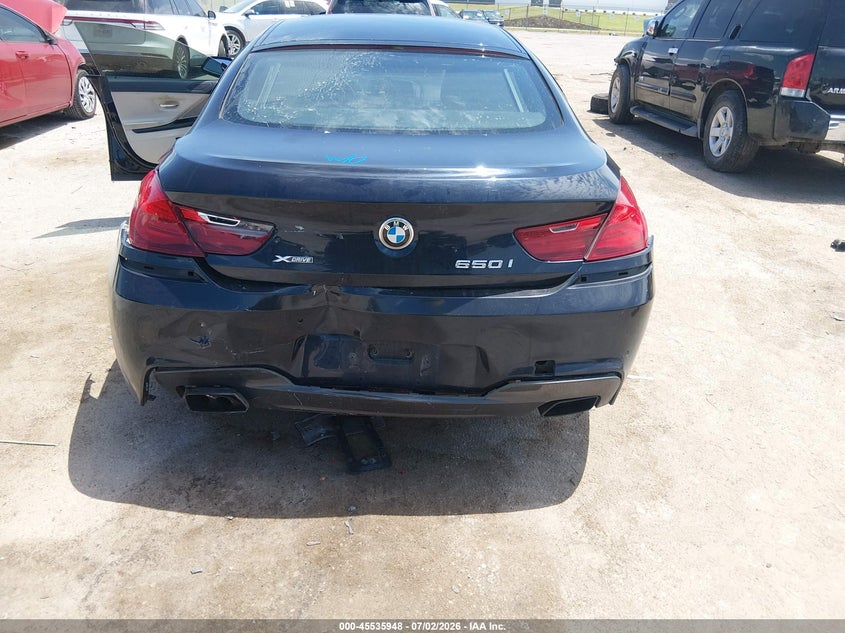 2014 BMW 650I Gran Coupe xDrive VIN: WBA6B4C57ED099061 Lot: 45535948